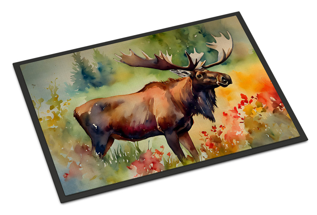 Moose Doormat Indoor Outdoor 24H X 36W Front Door Mat Rugs for Entryway, Non Slip Washable Low Pile,