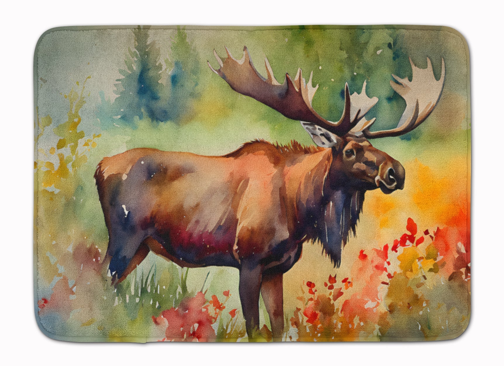 Moose Memory Foam Kitchen Mat Machine Washable Anti-Fatigue Cushion Comfort Bath or Kitchen Rug