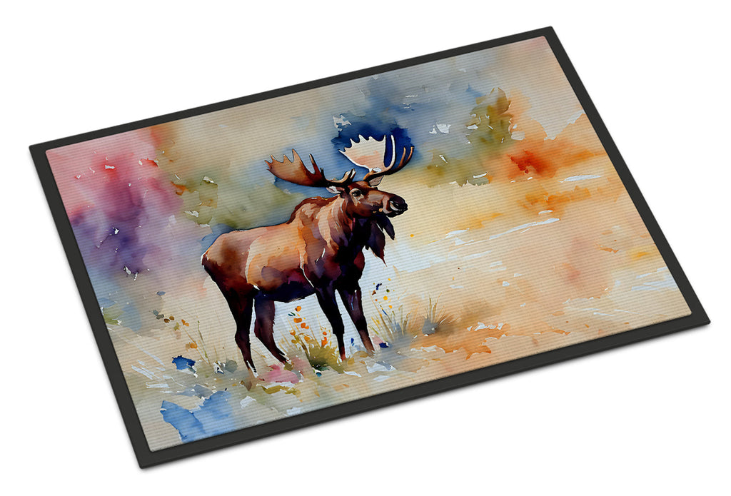 Moose Doormat Indoor Outdoor 24H X 36W Front Door Mat Rugs for Entryway, Non Slip Washable Low Pile,