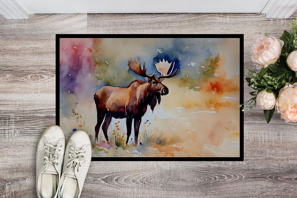 Moose Doormat Indoor Outdoor 18H X 27W Front Door Mat Rugs for Entryway, Non Slip Washable