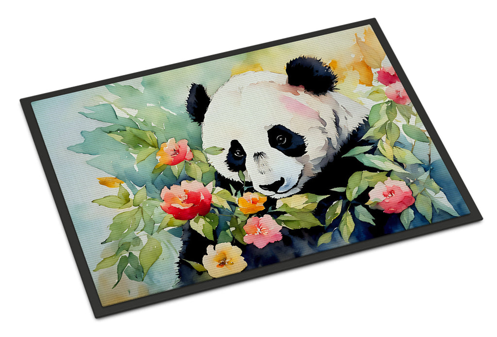 Panda Doormat Indoor Outdoor 24H X 36W Front Door Mat Rugs for Entryway, Non Slip Washable Low Pile,