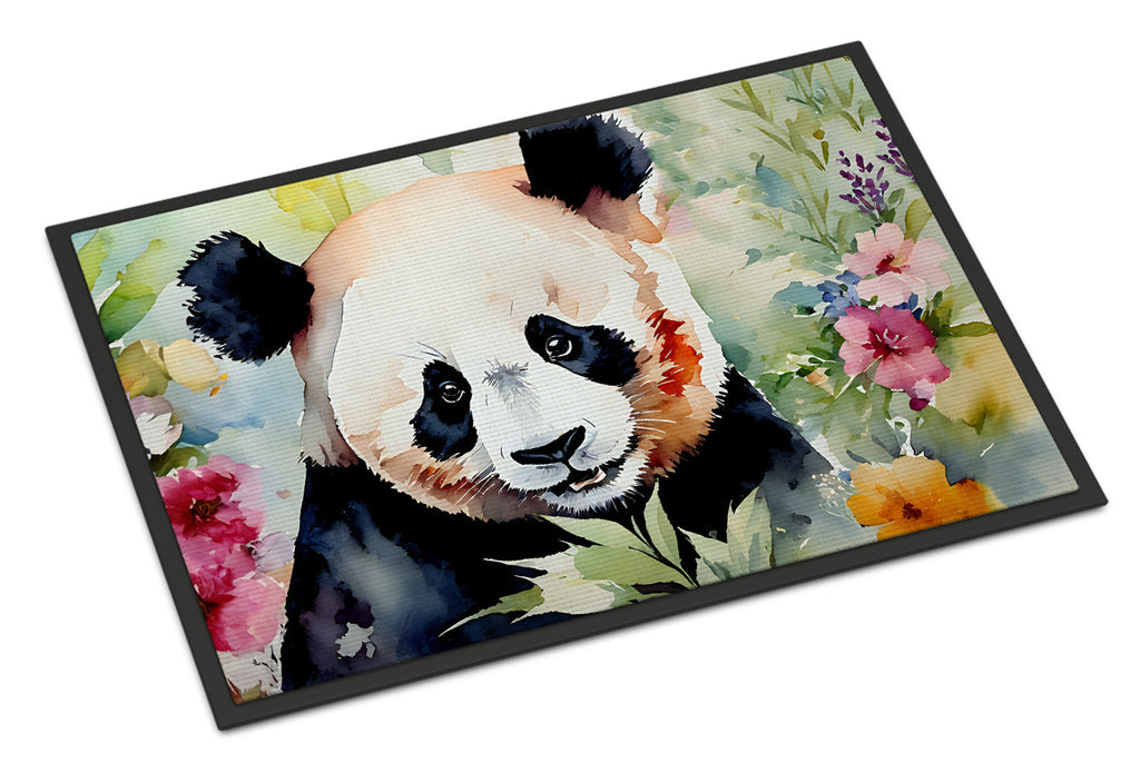Panda Doormat Indoor Outdoor 24H X 36W Front Door Mat Rugs for Entryway, Non Slip Washable Low Pile,