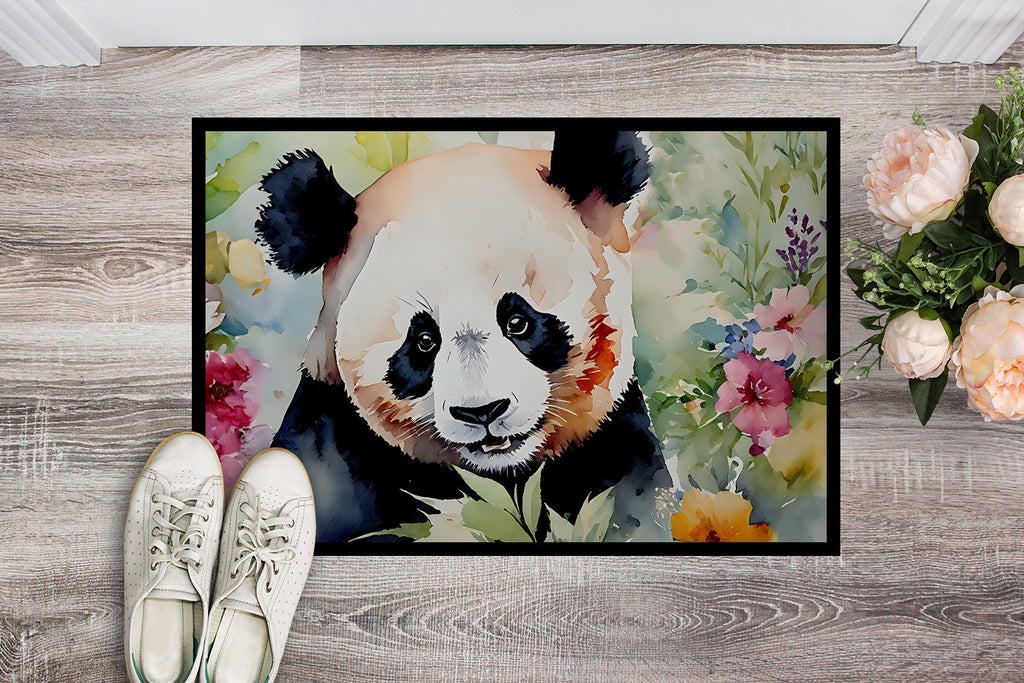 Panda Doormat Indoor Outdoor 24H X 36W Front Door Mat Rugs for Entryway, Non Slip Washable Low Pile,
