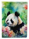 Panda House Flag 28x40 Porch Sleeve Pole Decorative Outside Yard Banner Artwork Wall Hanging, Polyester