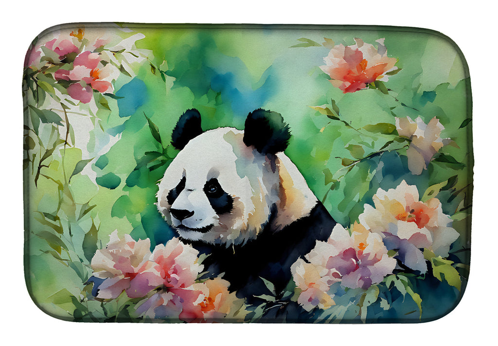 Panda Dish Drying Mat Absorbent Dish Drying Mat Pad for Kitchen Counter Dish Drainer Mat for Countertop, 14 x 21", Multicolor
