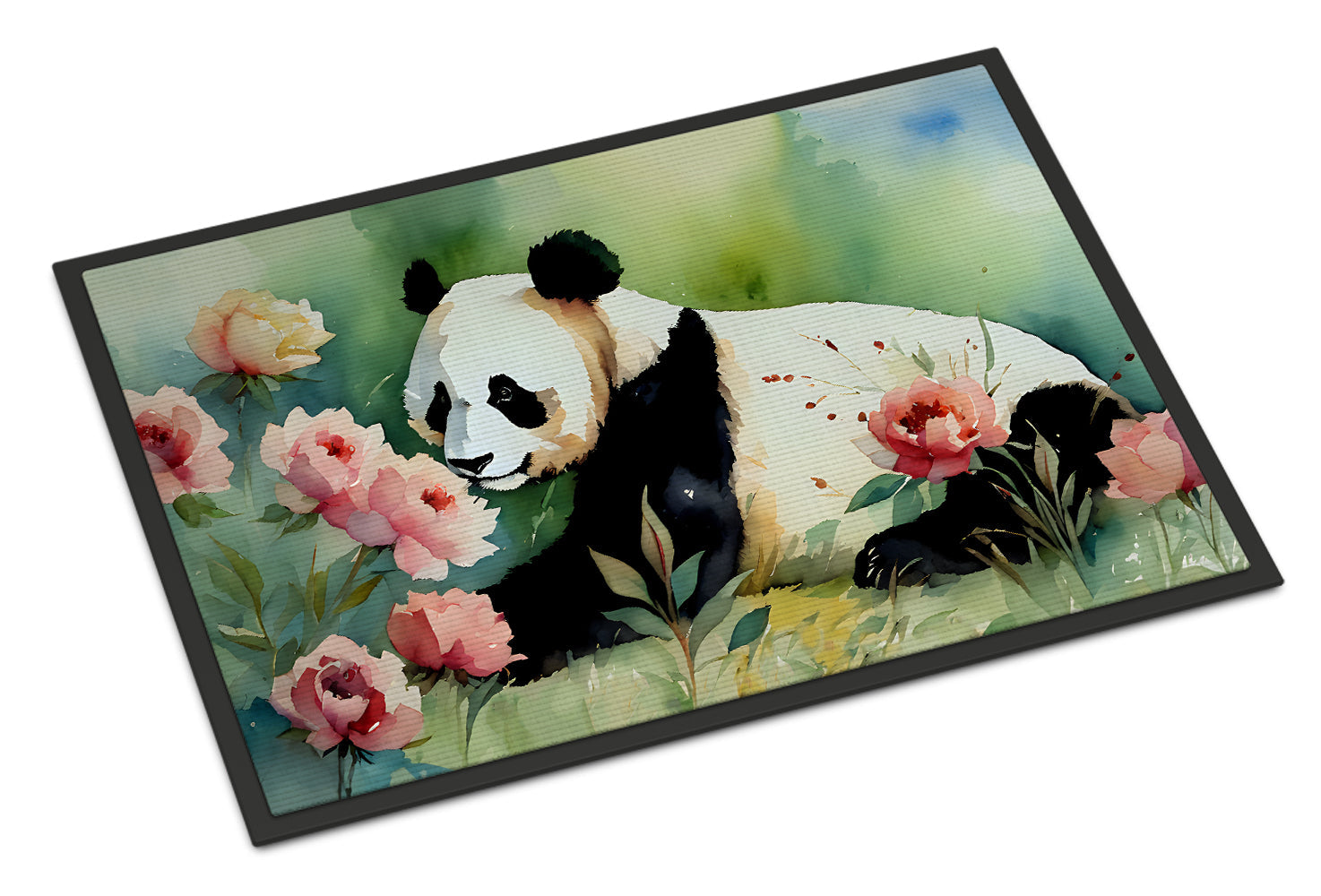 Panda Doormat Indoor Outdoor 24H X 36W Front Door Mat Rugs for Entryway, Non Slip Washable Low Pile,