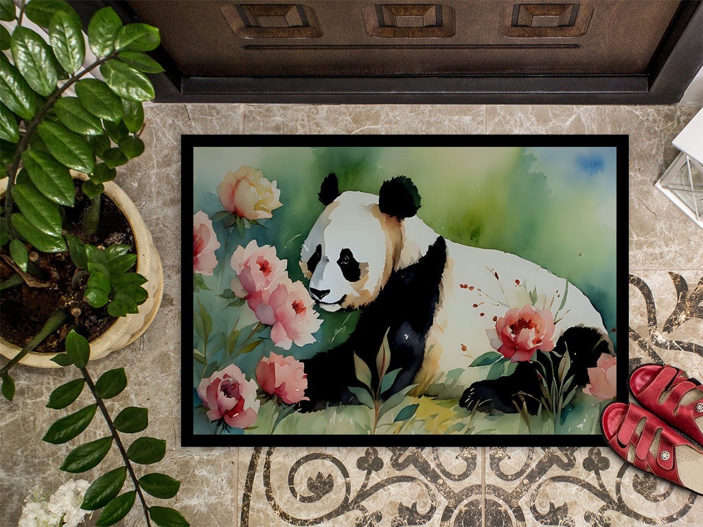 Panda Doormat Indoor Outdoor 18H X 27W Front Door Mat Rugs for Entryway, Non Slip Washable