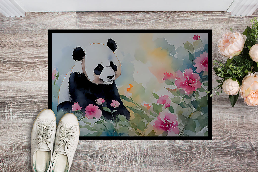 Panda Doormat Indoor Outdoor 18H X 27W Front Door Mat Rugs for Entryway, Non Slip Washable