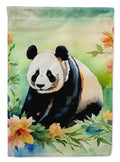 Panda House Flag 28x40 Porch Sleeve Pole Decorative Outside Yard Banner Artwork Wall Hanging, Polyester