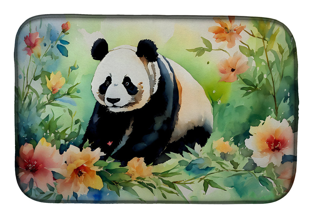 Panda Dish Drying Mat Absorbent Dish Drying Mat Pad for Kitchen Counter Dish Drainer Mat for Countertop, 14 x 21", Multicolor