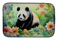 Panda Dish Drying Mat Absorbent Dish Drying Mat Pad for Kitchen Counter Dish Drainer Mat for Countertop, 14 x 21", Multicolor