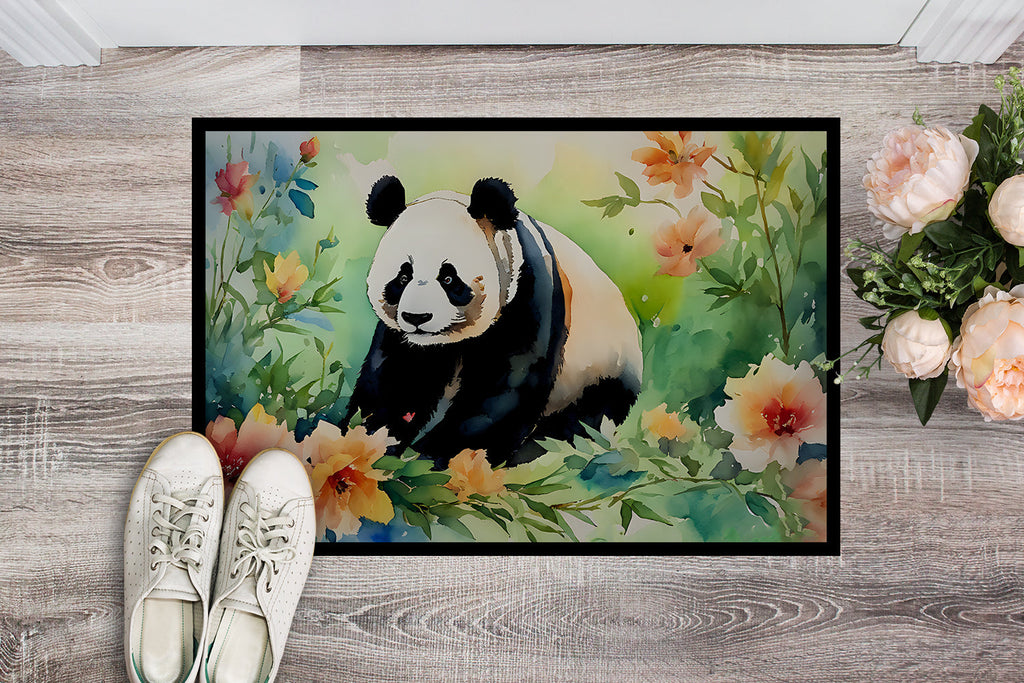 Panda Doormat Indoor Outdoor 18H X 27W Front Door Mat Rugs for Entryway, Non Slip Washable