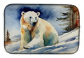Polar Bear Dish Drying Mat Absorbent Dish Drying Mat Pad for Kitchen Counter Dish Drainer Mat for Countertop, 14 x 21", Multicolor