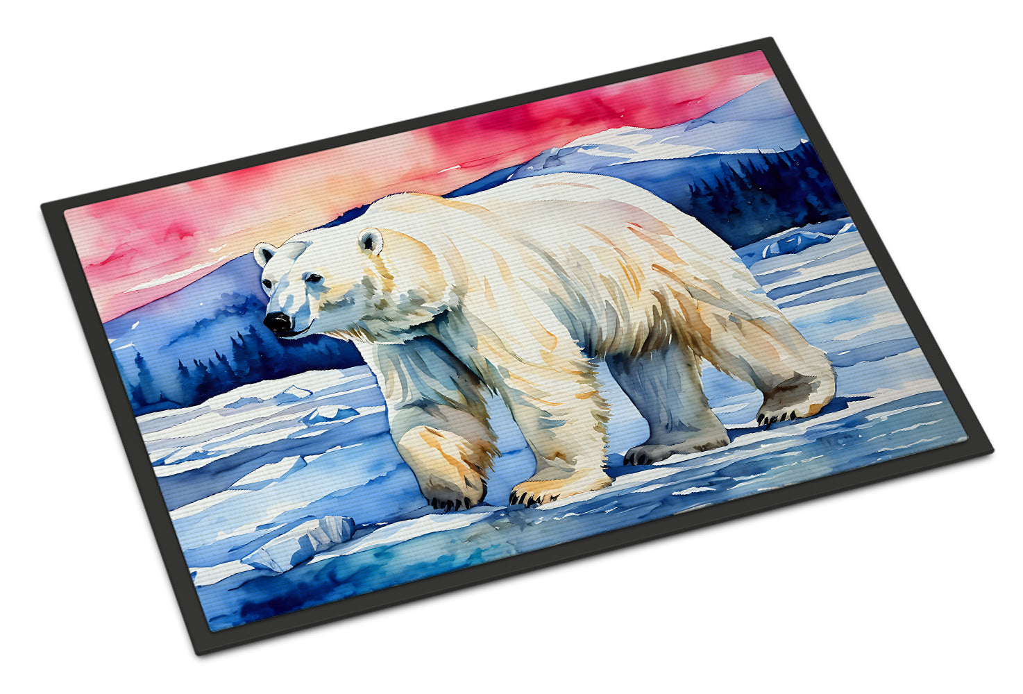 Polar Bear Doormat Indoor Outdoor 24H X 36W Front Door Mat Rugs for Entryway, Non Slip Washable Low Pile,