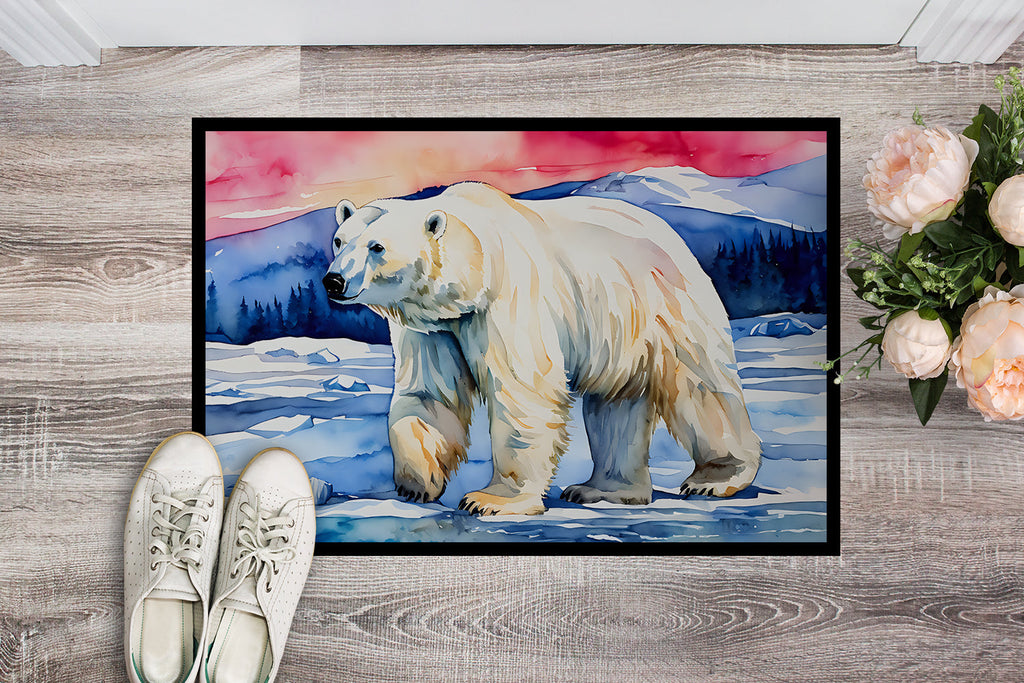 Polar Bear Doormat Indoor Outdoor 24H X 36W Front Door Mat Rugs for Entryway, Non Slip Washable Low Pile,