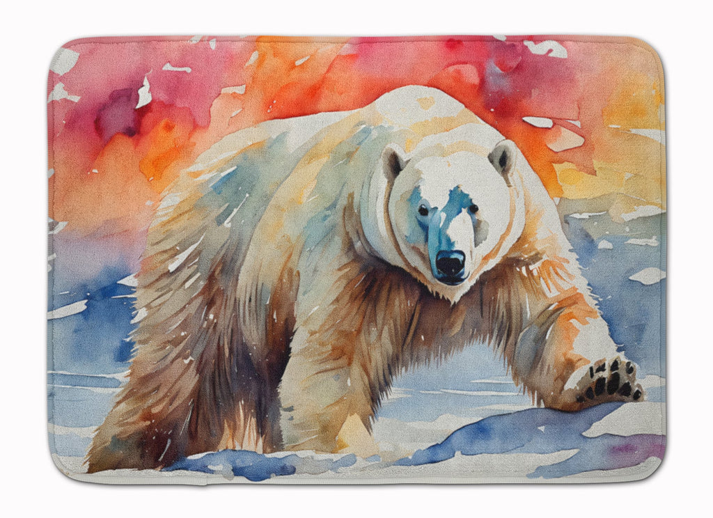 Polar Bear Memory Foam Kitchen Mat Machine Washable Anti-Fatigue Cushion Comfort Bath or Kitchen Rug