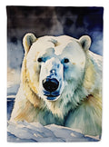 Polar Bear House Flag 28x40 Porch Sleeve Pole Decorative Outside Yard Banner Artwork Wall Hanging, Polyester