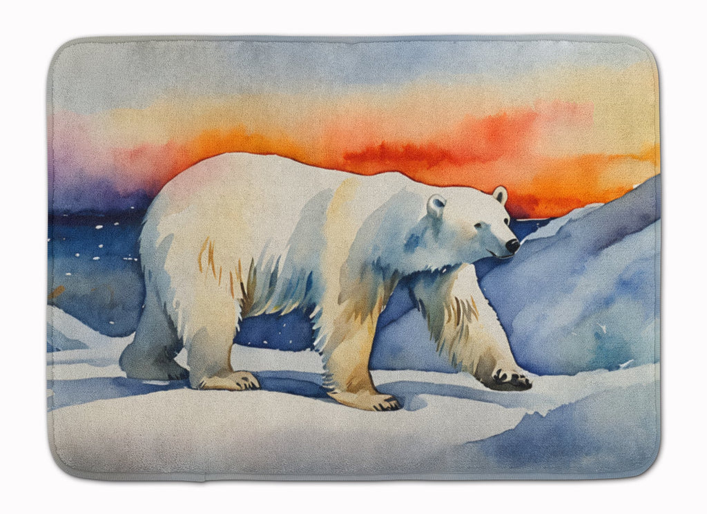 Polar Bear Memory Foam Kitchen Mat Machine Washable Anti-Fatigue Cushion Comfort Bath or Kitchen Rug