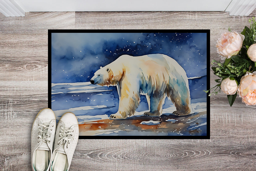 Polar Bear Doormat Indoor Outdoor 24H X 36W Front Door Mat Rugs for Entryway, Non Slip Washable Low Pile,