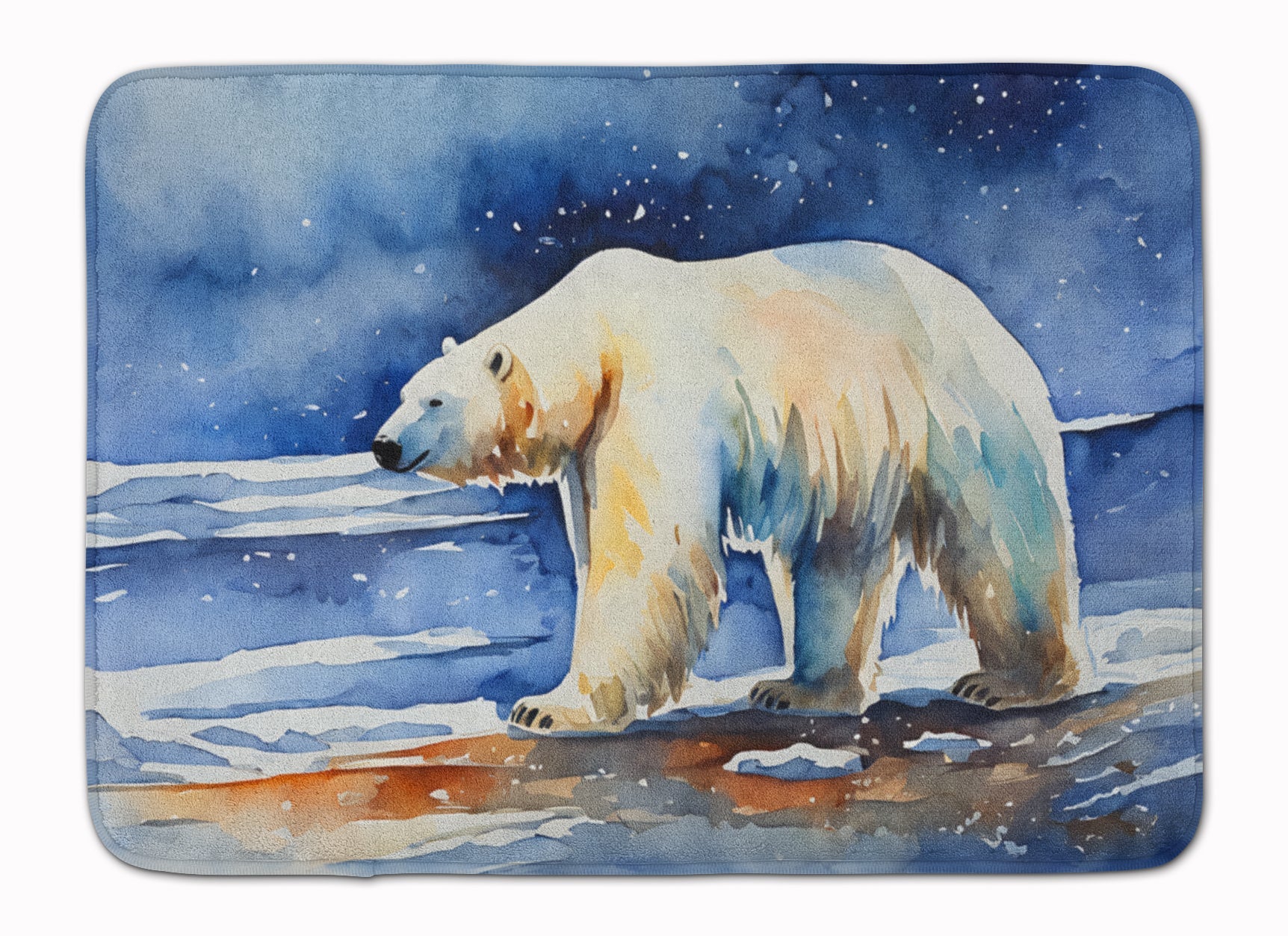 Polar Bear Memory Foam Kitchen Mat Machine Washable Anti-Fatigue Cushion Comfort Bath or Kitchen Rug