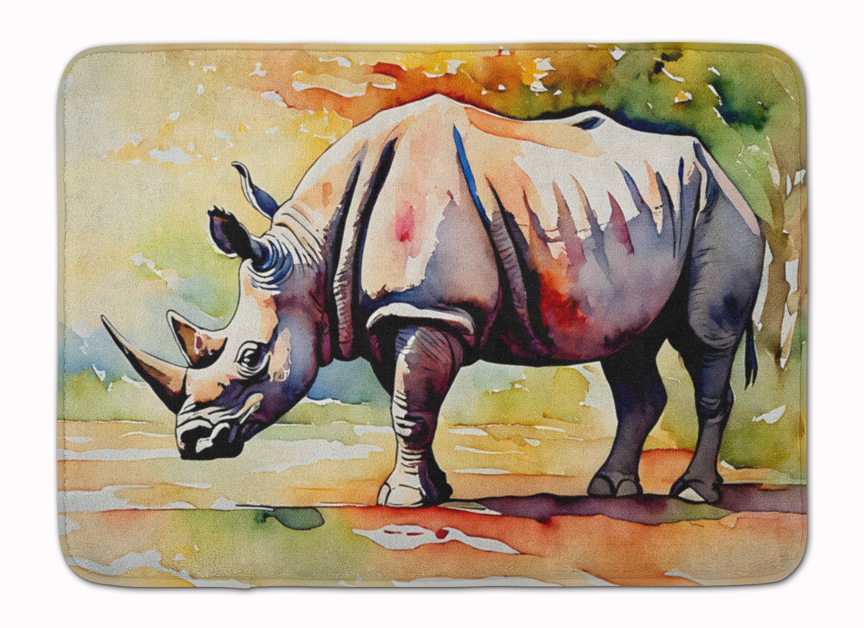 Rhinoceros Memory Foam Kitchen Mat Machine Washable Anti-Fatigue Cushion Comfort Bath or Kitchen Rug