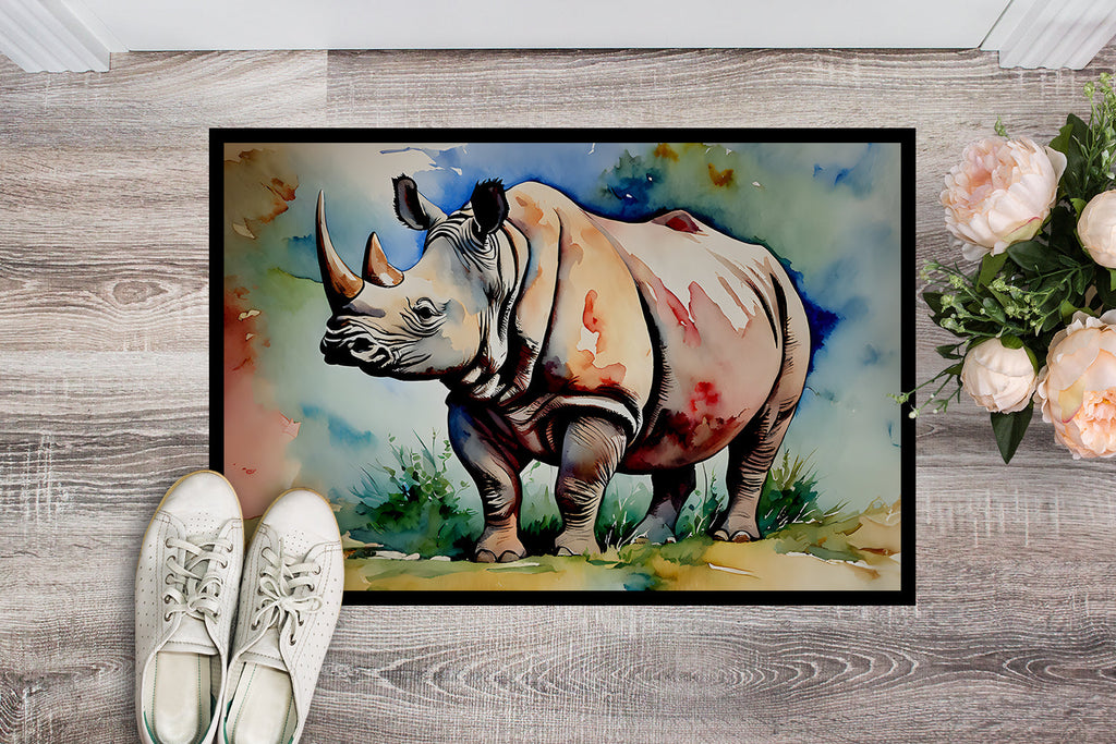 Rhinoceros Doormat Indoor Outdoor 18H X 27W Front Door Mat Rugs for Entryway, Non Slip Washable