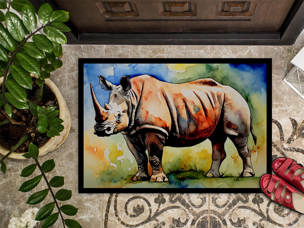 Rhinoceros Doormat Indoor Outdoor 18H X 27W Front Door Mat Rugs for Entryway, Non Slip Washable
