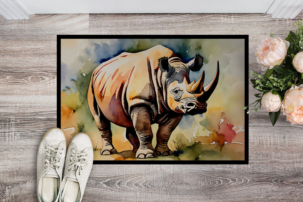 Rhinoceros Doormat Indoor Outdoor 18H X 27W Front Door Mat Rugs for Entryway, Non Slip Washable