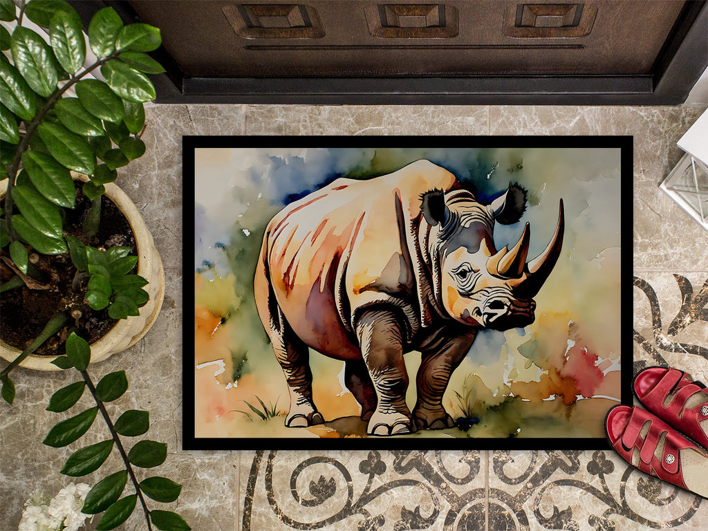 Rhinoceros Doormat Indoor Outdoor 18H X 27W Front Door Mat Rugs for Entryway, Non Slip Washable