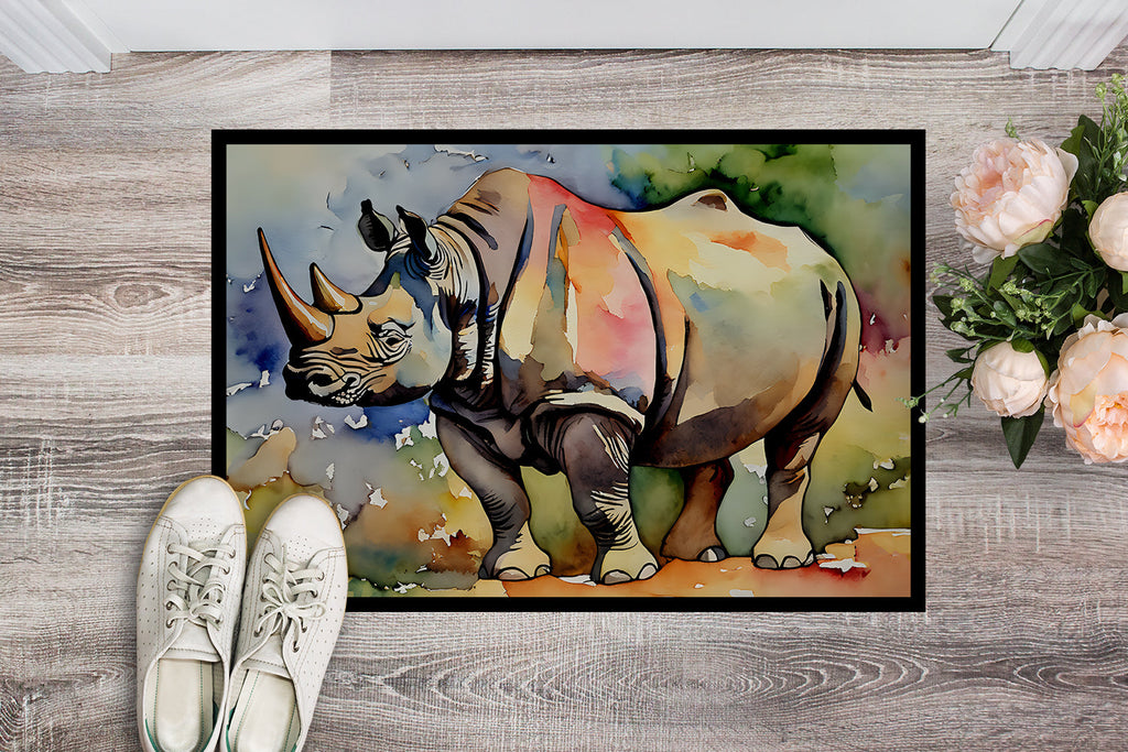 Rhinoceros Doormat Indoor Outdoor 18H X 27W Front Door Mat Rugs for Entryway, Non Slip Washable