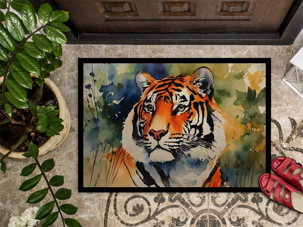 Tiger Doormat Indoor Outdoor 24H X 36W Front Door Mat Rugs for Entryway, Non Slip Washable Low Pile,