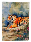 Tiger House Flag 28x40 Porch Sleeve Pole Decorative Outside Yard Banner Artwork Wall Hanging, Polyester