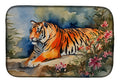 Tiger Dish Drying Mat Absorbent Dish Drying Mat Pad for Kitchen Counter Dish Drainer Mat for Countertop, 14 x 21", Multicolor