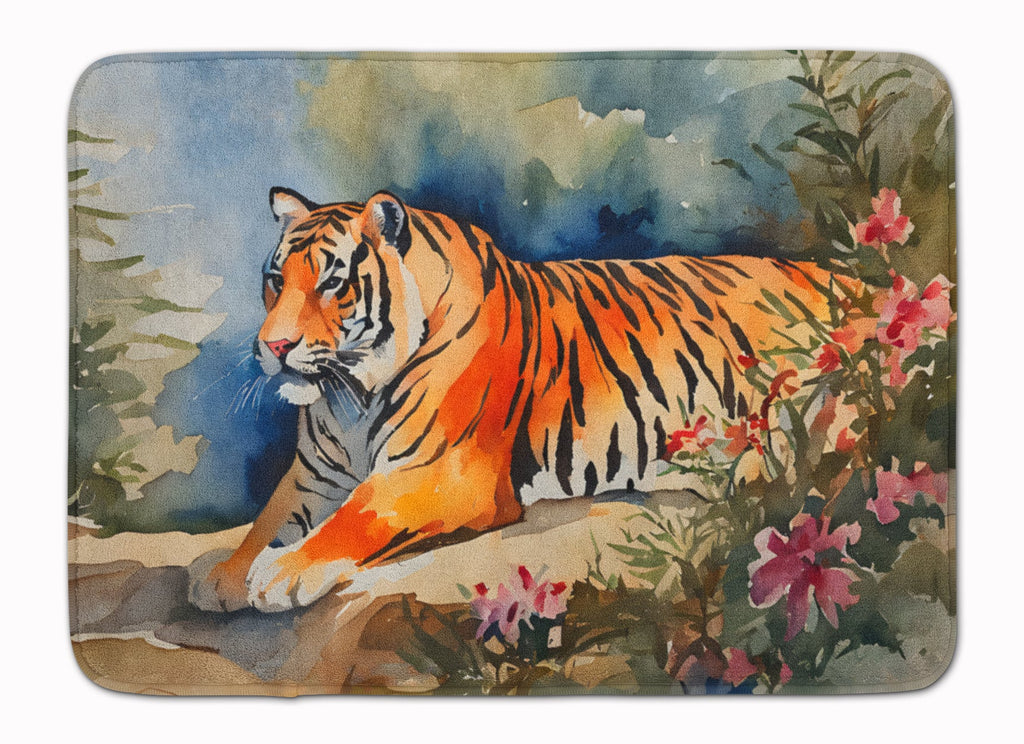Tiger Memory Foam Kitchen Mat Machine Washable Anti-Fatigue Cushion Comfort Bath or Kitchen Rug