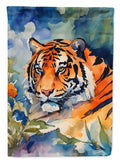 Tiger House Flag 28x40 Porch Sleeve Pole Decorative Outside Yard Banner Artwork Wall Hanging, Polyester