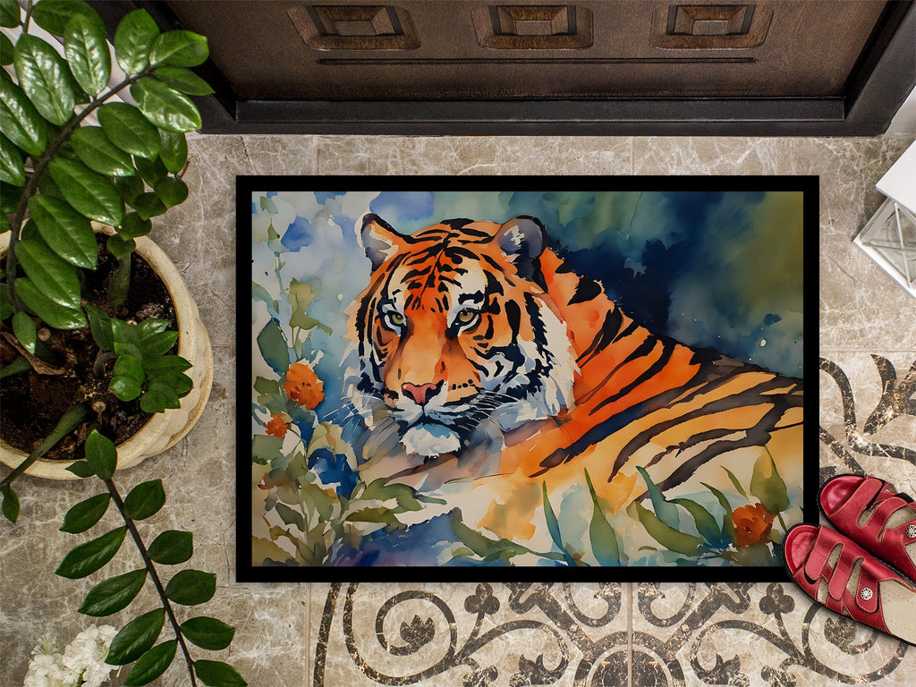 Tiger Doormat Indoor Outdoor 24H X 36W Front Door Mat Rugs for Entryway, Non Slip Washable Low Pile,