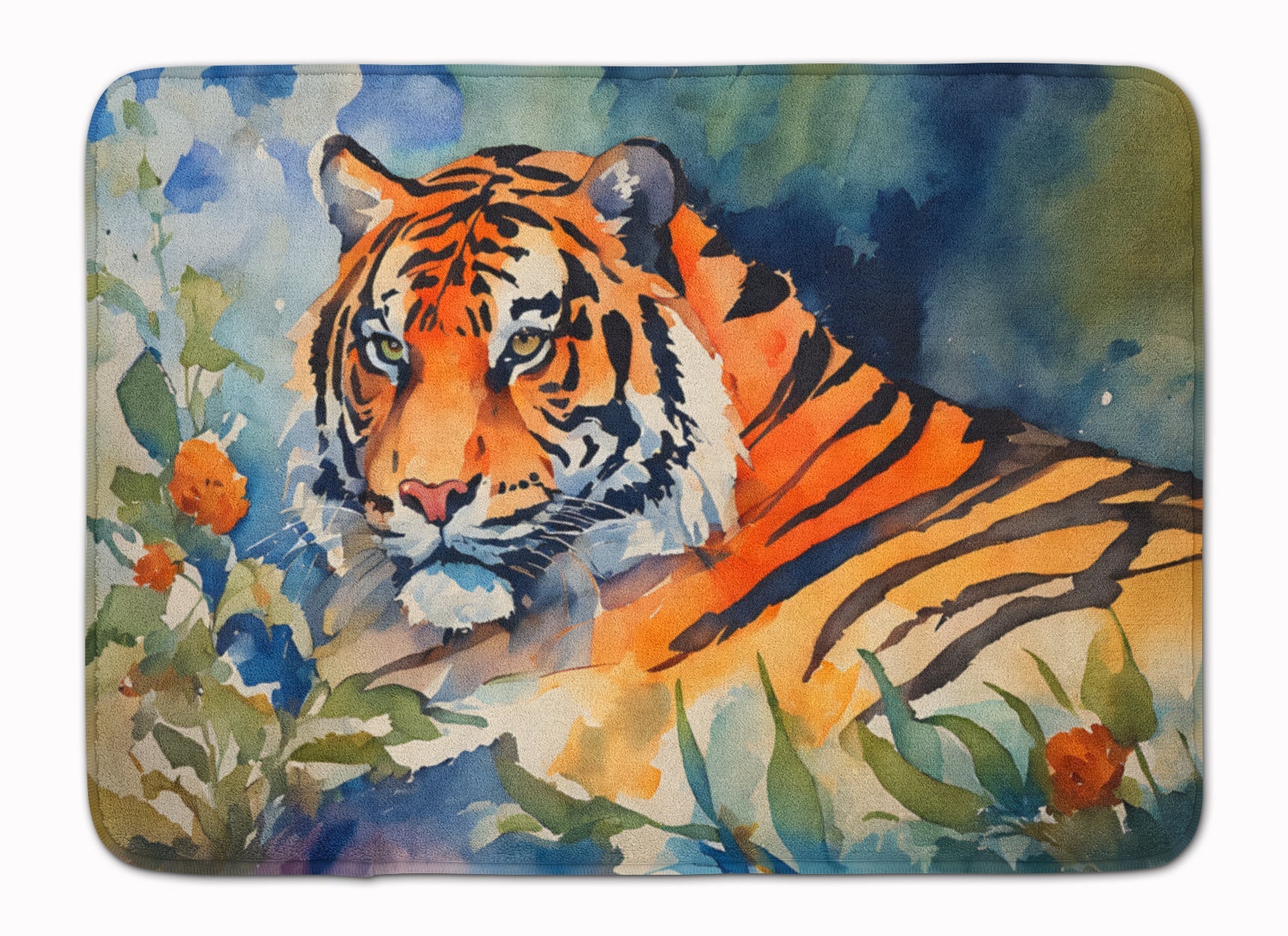 Tiger Memory Foam Kitchen Mat Machine Washable Anti-Fatigue Cushion Comfort Bath or Kitchen Rug