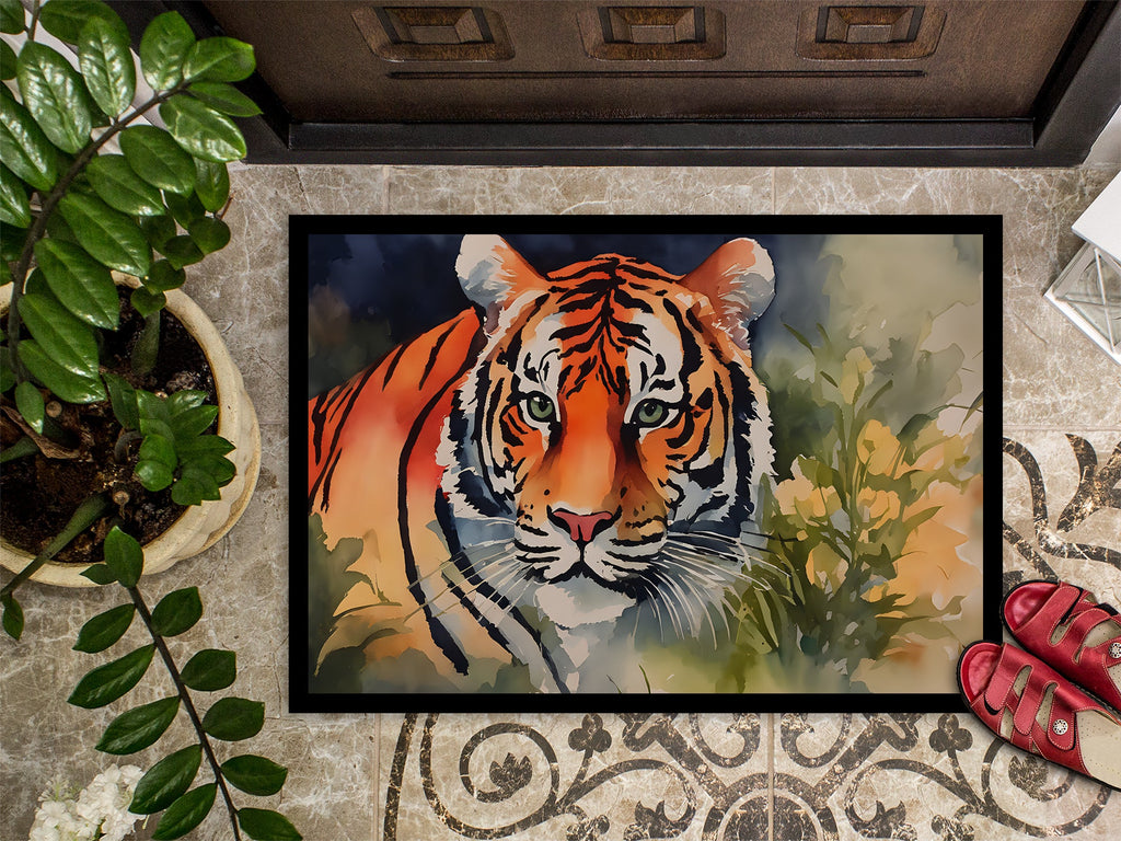 Tiger Doormat Indoor Outdoor 24H X 36W Front Door Mat Rugs for Entryway, Non Slip Washable Low Pile,