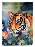 Tiger House Flag 28x40 Porch Sleeve Pole Decorative Outside Yard Banner Artwork Wall Hanging, Polyester