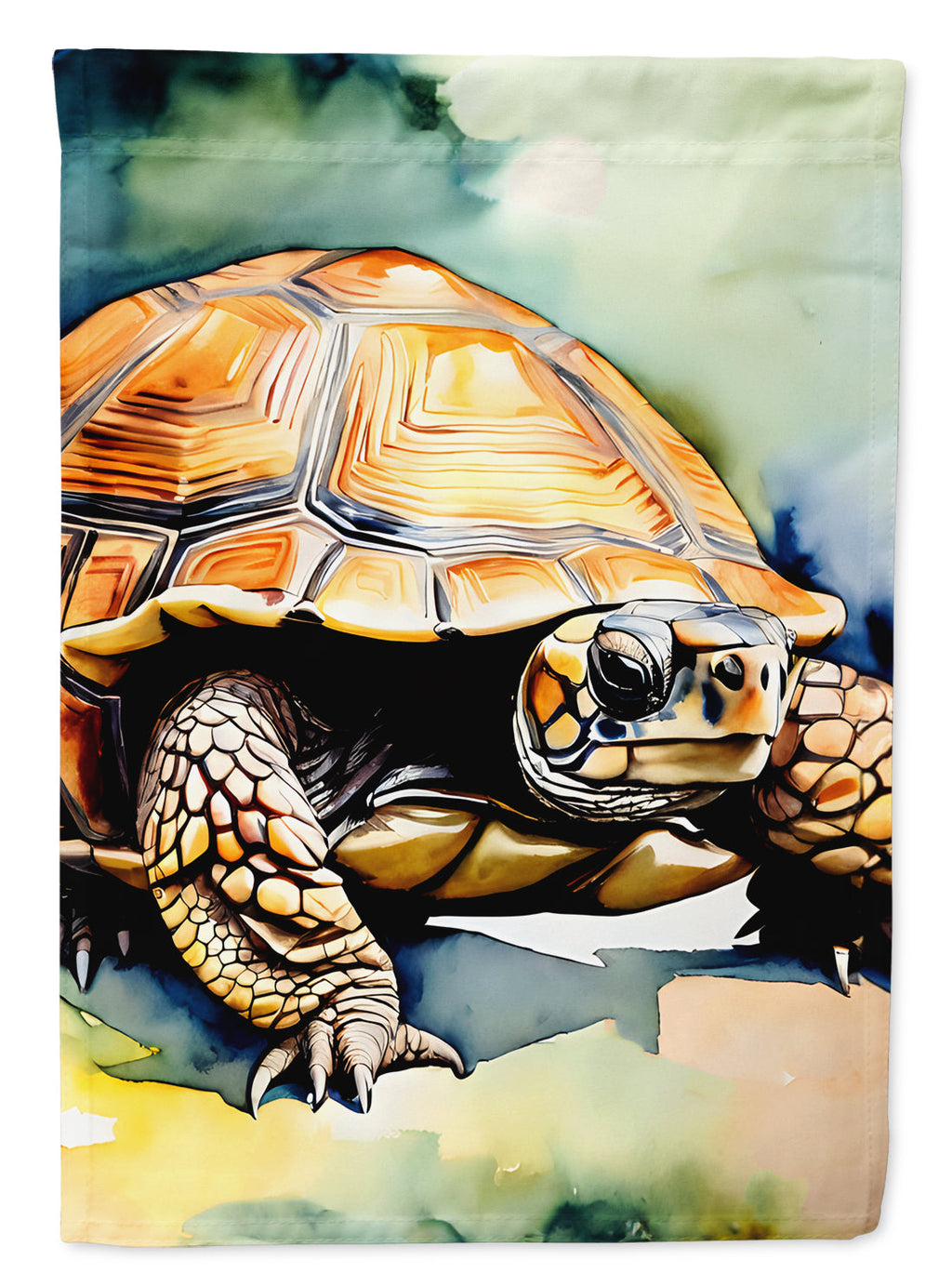 Turtles Tortoises House Flag 28x40 Porch Sleeve Pole Decorative Outside Yard Banner Artwork Wall Hanging, Polyester