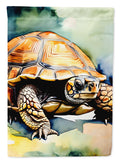 Turtles Tortoises House Flag 28x40 Porch Sleeve Pole Decorative Outside Yard Banner Artwork Wall Hanging, Polyester