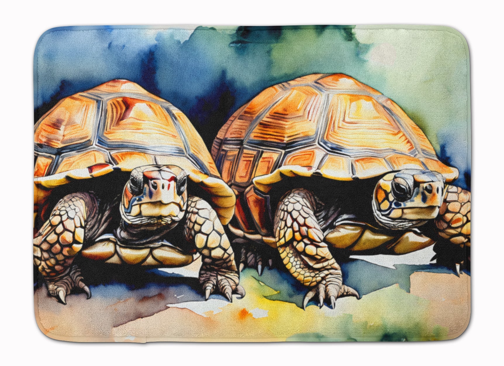 Turtles Tortoises Memory Foam Kitchen Mat Machine Washable Anti-Fatigue Cushion Comfort Bath or Kitchen Rug