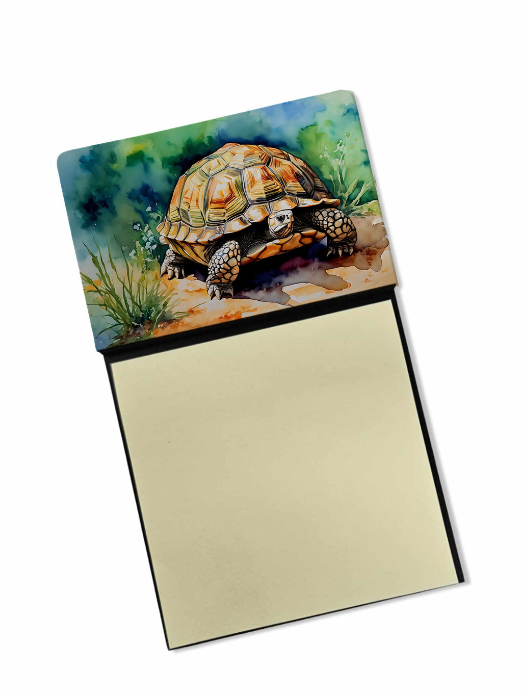 Turtles Tortoises Watercolor Sticky Note Holder Refillable Dispenser Desk Accessory 3x3 Pad Gift