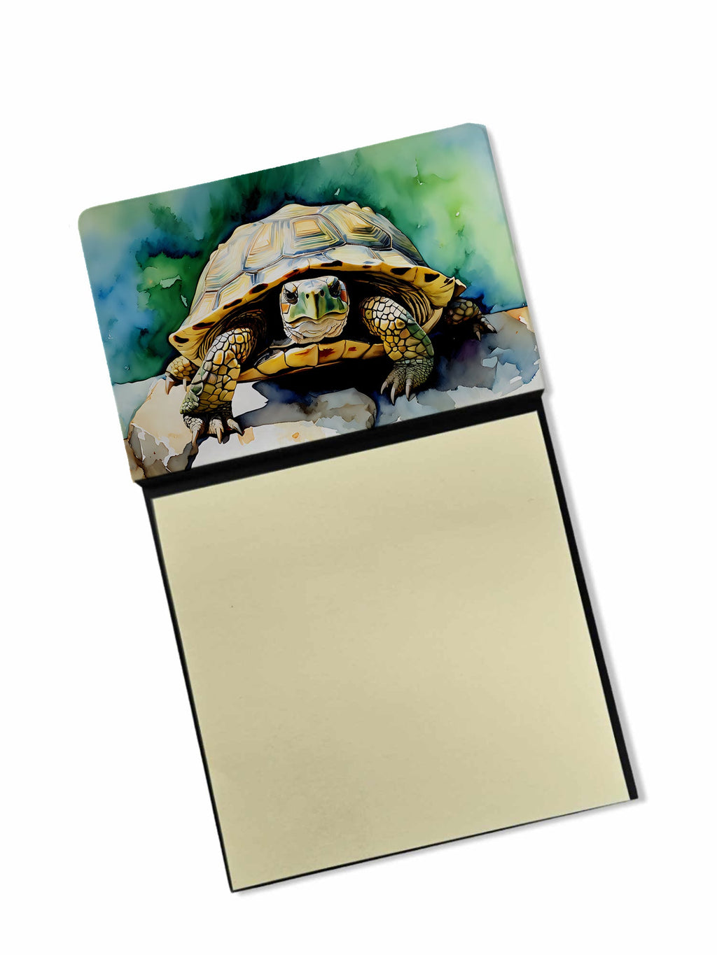 Turtles Tortoises Watercolor Sticky Note Holder Refillable Dispenser Desk Accessory 3x3 Pad Gift