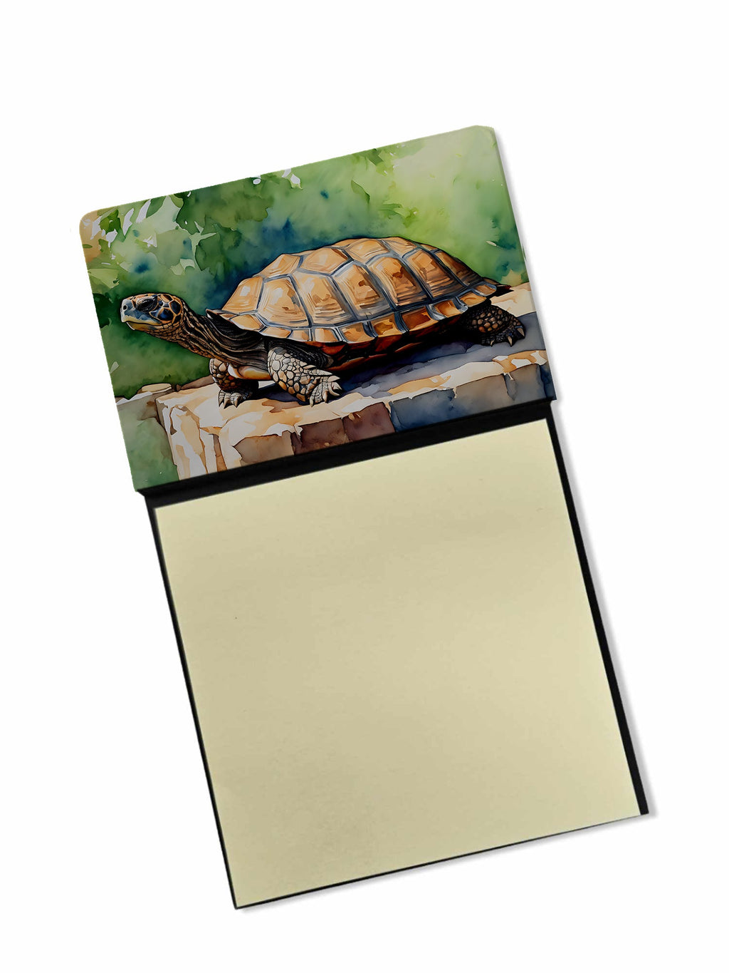 Turtles Tortoises Watercolor Sticky Note Holder Refillable Dispenser Desk Accessory 3x3 Pad Gift