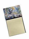 White Tiger Watercolor Sticky Note Holder Refillable Dispenser Desk Accessory 3x3 Pad Gift