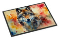Wolves Wolf  Doormat Indoor Outdoor 24H X 36W Front Door Mat Rugs for Entryway, Non Slip Washable Low Pile,
