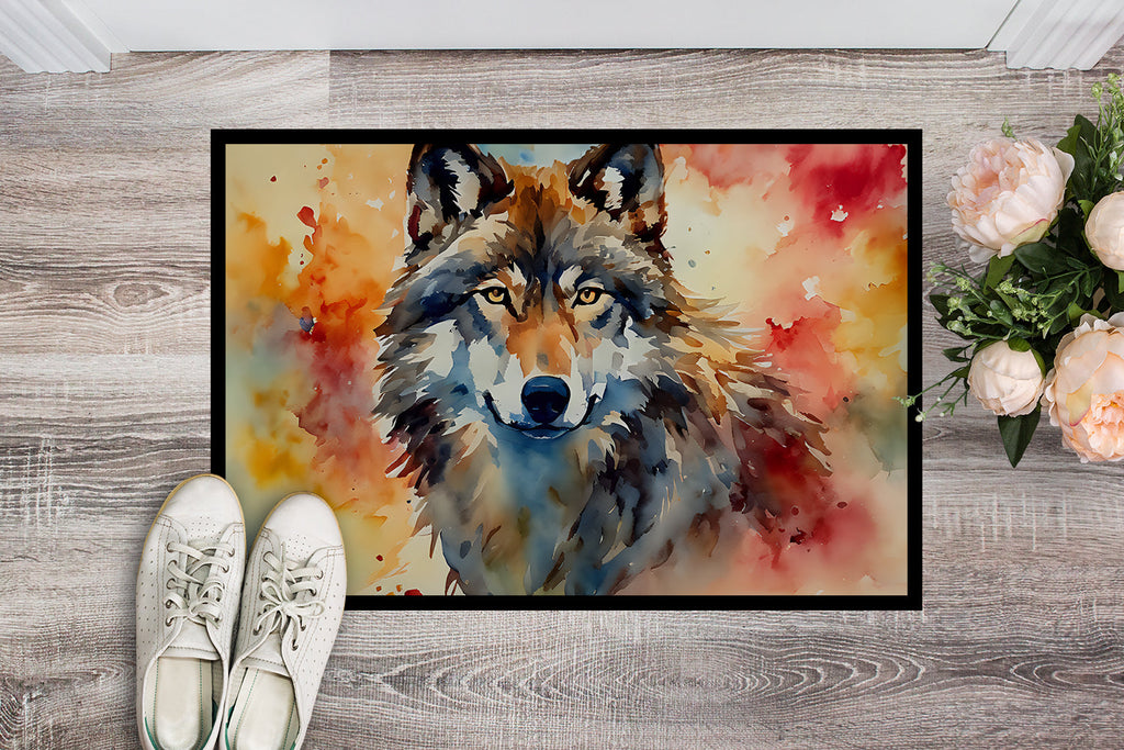 Wolves Wolf  Doormat Indoor Outdoor 24H X 36W Front Door Mat Rugs for Entryway, Non Slip Washable Low Pile,