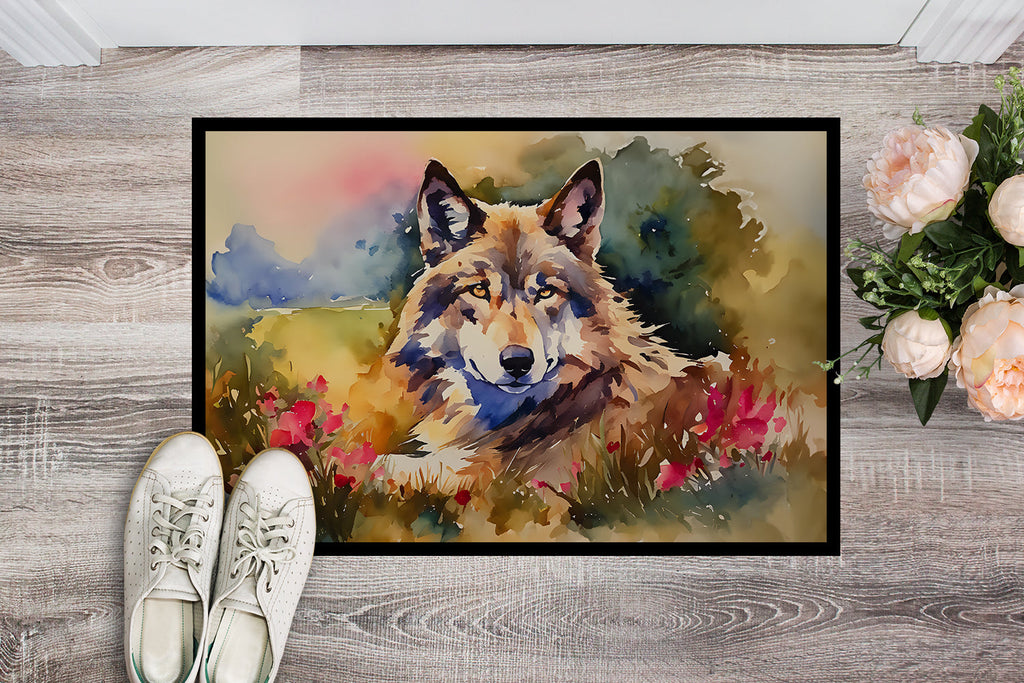 Wolves Wolf  Doormat Indoor Outdoor 24H X 36W Front Door Mat Rugs for Entryway, Non Slip Washable Low Pile,