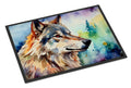 Wolves Wolf  Doormat Indoor Outdoor 18H X 27W Front Door Mat Rugs for Entryway, Non Slip Washable